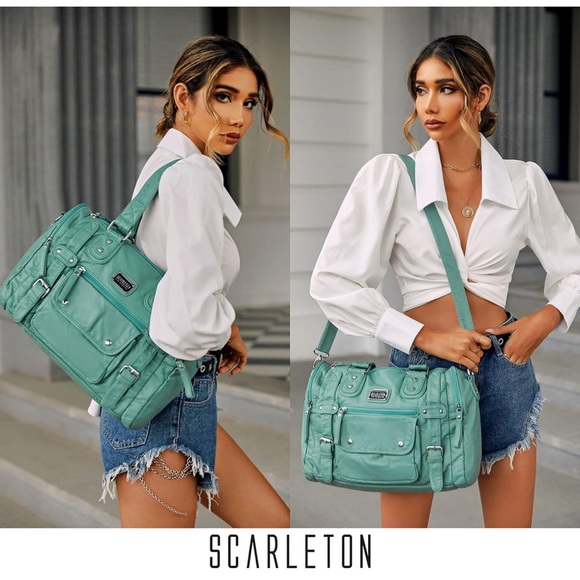 EUC Scarleton Faux Leather Crossbody/Shoulder Bag - Picture 11 of 15